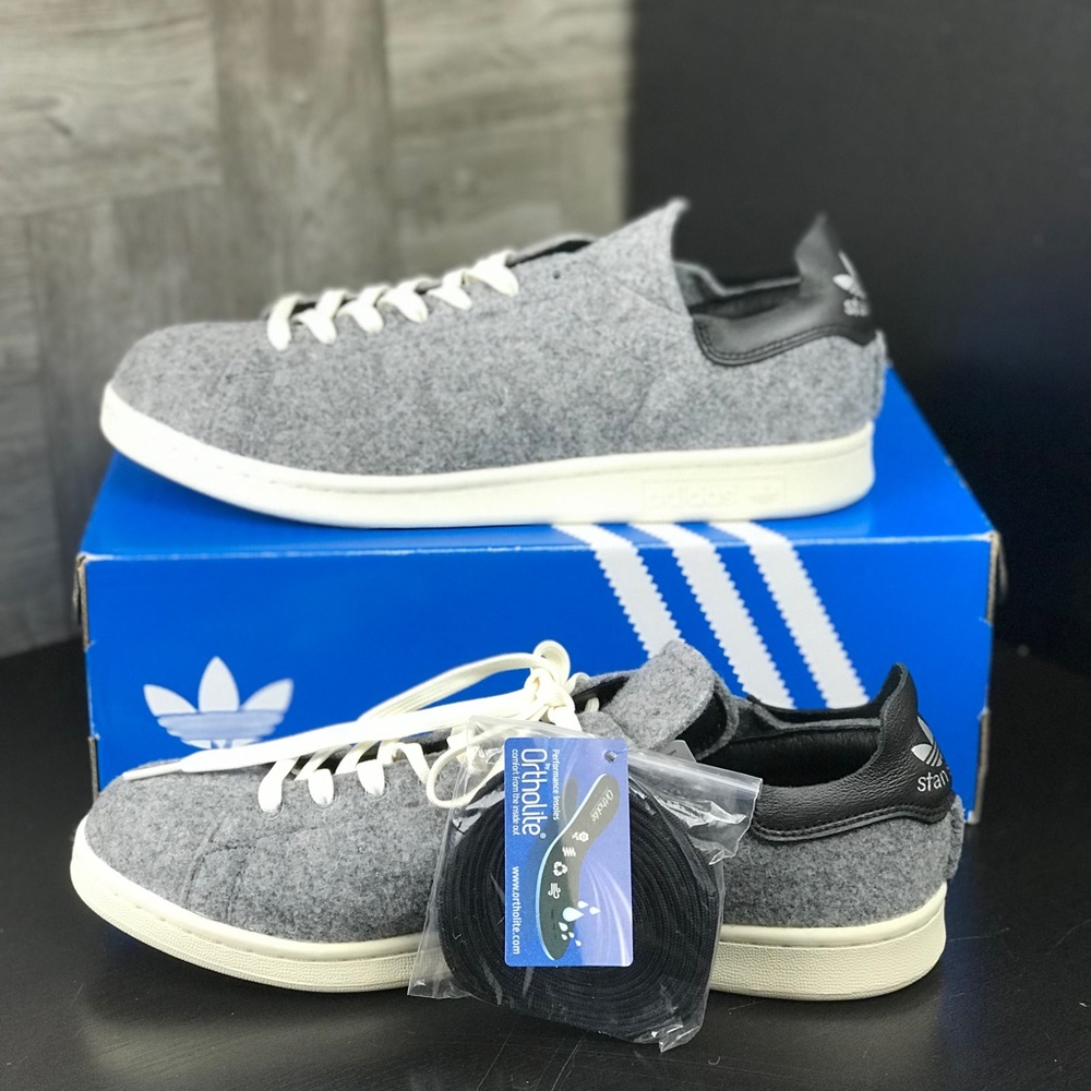 NWT Adidas Stan Smith PC Wolf Grey M - Picture 4 of 8